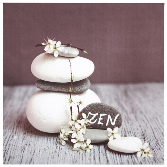 Toile imprimée Zen stones