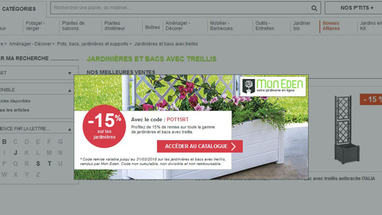 landing-page jardinières avec treillages