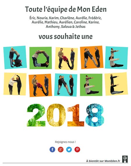 Newsletter de présentation de voeux 2018